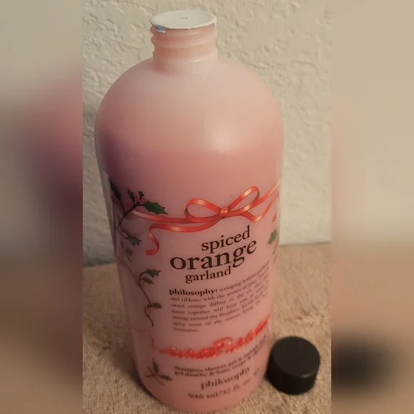 Philosophy Spiced Orange Garland Shampoo Shower Gel Bubble Bath 32 oz - Picture 2 of 7